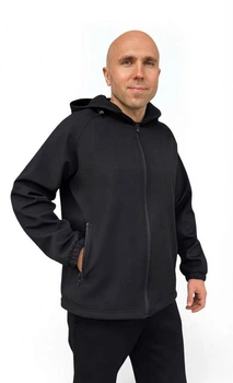 Куртка мужская TREND на микрофлисе SoftShell, демисезонная, водонепроницаемая из материала софтшелл, размер L