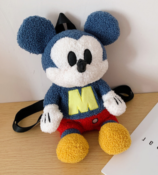 Дитячий рюкзак-іграшка плюшевий Mickey Mouse Міккі Маус 25 см для садочку для дівчинки, для хлопчика 25см 26453