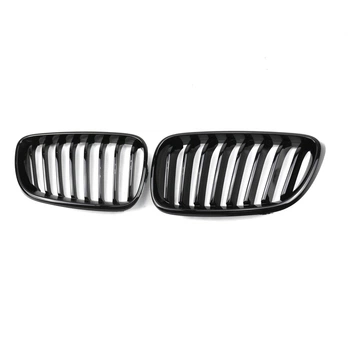 Ніздрі решітки радіатора переднього бампера BMW 2 series F22/F23 2014-2019 Black 1BAR