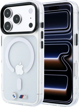 Etui na smartfon Apple iPhone 18 Pro Max/17 Pro Max BMW M IML Glossy Metal Logo & Trims MagSafe Transparent (BMHMP18X26HTGMILH)