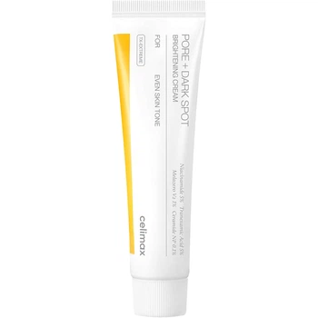 Крем Celimax Pore+Dark Spot Brightening Cream 35 мл Осветляющий для лица Селимакс с 5% ниацинамидом и 5% транексамовой кислотой от пигментных пятен, для выравнивания тона кожи