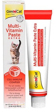 Витаминная паста для кошек GimCat Multi-Vitamin Paste Extra 3 in 1, 200 г (для укрепления иммунитета)