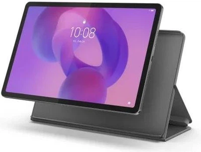 Планшет 11" Lenovo Idea Tab 5G, Luna Grey, 2560x1600 (IPS, 90 Гц), MediaTek Dimensity 6300 (8 ядер), Mali-G57 MC2, 4Gb LPDDR4x, 128Gb, microSD, 8Mp + 5Mp, 4x1 Вт, WiFi 5, Bluetooth 5.2, 1xType-C, 7040 mAh, Android 15, Lenovo Tab Pen, чохол (ZAFM0091UA)