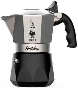 Гейзерная кофеварка Bialetti Brikka New на 2 чашки, 100 мл, из алюминия, для кофе, с клапаном для пенки