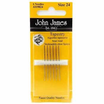 Набір гобеленових голок для вишивки JohnJames, №24 (6 шт)