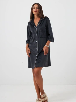 Ночная рубашка женская BARWA garments 410 L Антрацит (2110004103329)