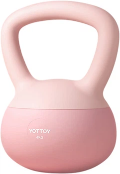 Гиря мягкая Yottoy Jelly 4 кг, розовая