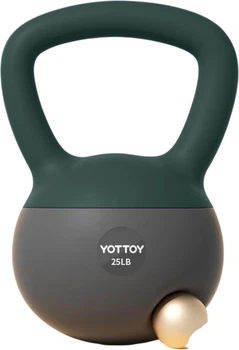 Гиря мягкая Yottoy 11.3 кг, зеленая