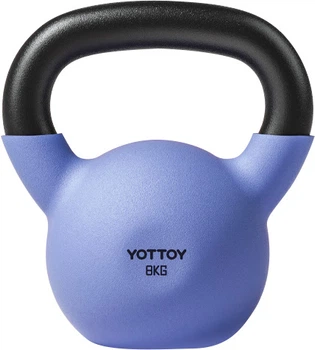 Гиря чугунная Yottoy 8 кг, голубая
