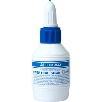 Клей Buromax PVA JOBMAX 50 мл, cap dispenser