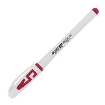 Ручка гелевая Buromax JOBMAX, red