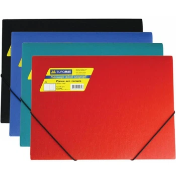 Папка на резинках Buromax А4, assorted colors