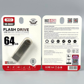 USB-флешка 64Gb USB3.0 швидкість накопичувач інформації XO DK02