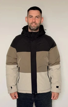 Чоловіча куртка на зиму 5027 бежева, 4XL