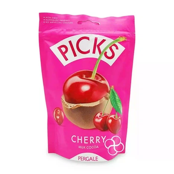 Cублімована вишня в молочному шоколаді Pergalė Picks Cherry Milk Chocolate 90 грам