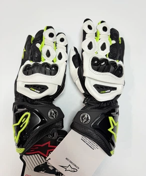 Моторукавиці Alpinestars GP Pro Black/White/light green Л