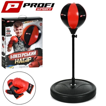 Боксерський набір Profi Boxing на стійці d-19 см MS 0331