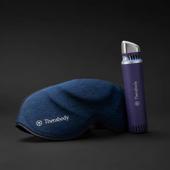 Набір для нічного та ранкового відновлення розумна маска для сну SleepMask та кріотермічний девайс TheraFace Depuffing Wand , фіолетовий ( TF0004132-3A40- SM0004081 )