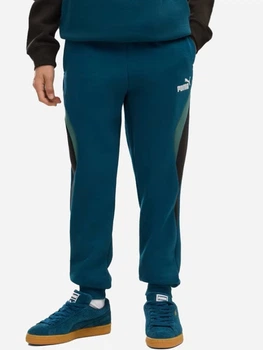 Детские спортивые штаны-джоггеры для мальчиков Puma Essentials Block 69473636 122-128 см Синие (4070033454664)