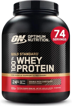 Протеин Optimum Nutrition Gold Standard 100% Whey Protein 2290 г Double Rich Chocolate / Насыщенный шоколад (USA) комплексный протеин
