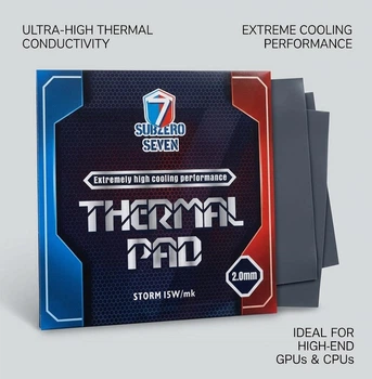 Термопрокладка SubZero Seven Storm 15 W/mK 100x100x2.0 мм