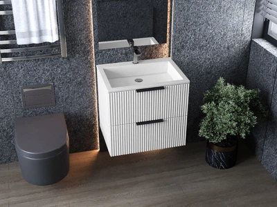 Тумба подвесная Status Aqua 50, с умывальником Deko Low 50