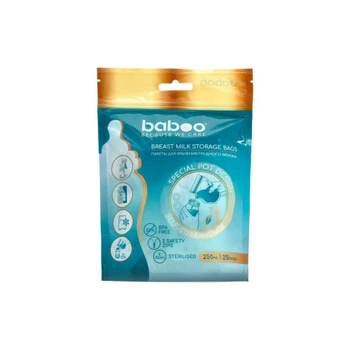 Пакет для хранения грудного молока Baboo 25 шт х 250 мл (2-005) Baboo 2-005 1077082