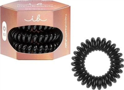 Набір резинок для волосся Invisibobble Original Premium спіральні True Black 3 шт (4063528066954)
