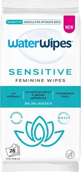 Chusteczki nawilżane do higieny intymnej WaterWipes Sensitive Feminine dla skóry wrażliwej 28 szt (5099514005262)