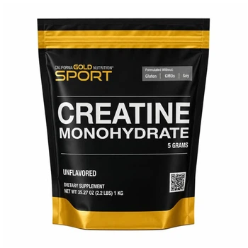 Креатин моногидрат Creatine Monohydrate California Gold Nutrition Sport Creatine 1 кг порошок без вкуса