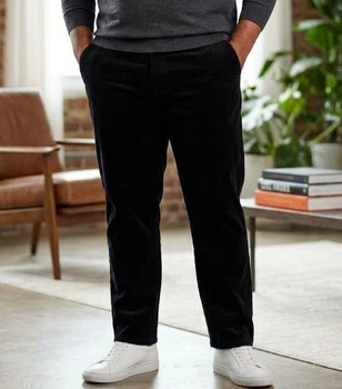 Мужские вельветовые штаны Marks & Spencer р. 44 черные Regular Fit