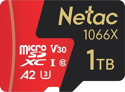 Карта пам'яті Netac Ultra Pro microSDXC 1TB Class 10 UHS-I U3 V30 A2 160 МБ/с