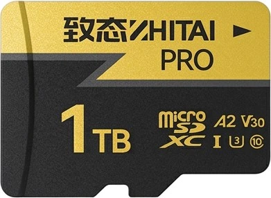 Карта пам'яті ZhiTai PRO microSDXC 1TB UHS-I U3 V30 A2 + SD-адаптер