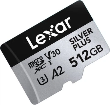 Карта пам'яті Lexar SILVER PLUS microSDXC 512GB UHS-I U3 V30 A2