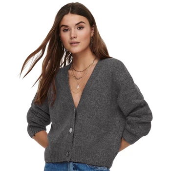 Кардиган ONLZOEY L/S V-NECK CARDIGAN KNT NOOS ONLY 15215618-Dark Grey Melange XS Сірий (5714926260077)
