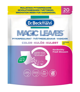 Салфетки для стирки цветных тканей Dr. Beckmann Magic Leaves 20 шт. (4008455583112)