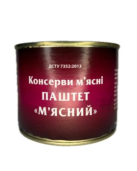 Паштет м'ясний Tinfood ДСТУ 525г