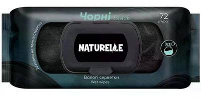 Влажные салфетки универсальные Naturelle Classic Fresh&Mint черные 72 шт.