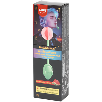 Музыкальный леденец Amos TastySounds Audio Lollipop K-Pop со вкусом арбуза 12 г