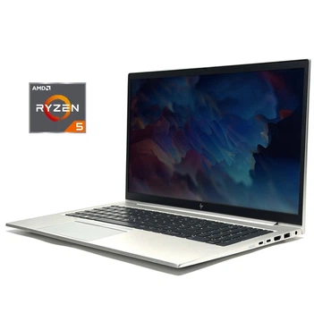 Ультрабук Б-клас HP EliteBook 855 G8 / 15.6" (1920x1080) IPS / AMD Ryzen 5 Pro 5650U (6 (12) ядер по 2.3 - 4.2 GHz) / 16 GB DDR4 / 256 GB SSD / AMD Radeon RX Vega 7 Graphics / WebCam / Win 10 Pro б/в