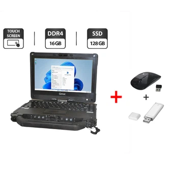 Защищенный нетбук-трансформер Getac V110 G4 / 11.6" (1366x768) TN Touch / Intel Core i7-7500U (2 (4) ядра по 2.7 - 3.5 GHz) / 16 GB DDR4 / 128 GB SSD / Intel HD Graphics 620 / WebCam / Стилус / Windows 11 Pro / Два АКБ б/у + Подарок Мышка + Флеш память