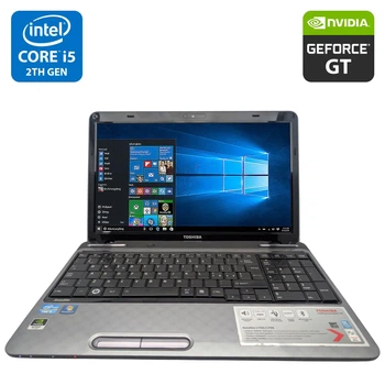 Ноутбук Toshiba Satellite L755 / 15.6" (1366x768) TN / Intel Core i5-2410M (2 (4) ядра по 2.3 - 2.9 GHz) / 8 GB DDR3 / 500 GB HDD / nVidia GeForce GT 525M, 2 GB GDDR3, 128-bit / WebCam / DVD-ROM / АКБ не держит б/у