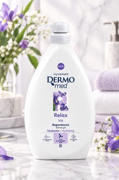 Гель для душу DermoMed Тальк та Ірис, 1 л