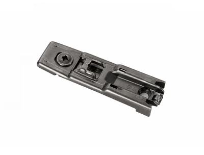 Линейная монтажная планка Hettich 8099 под прикручивание, h=3 мм, с эксцентриком, черный обсидиан