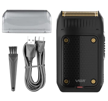 Мужская электробритва VGR V-353 BLACK для бороды и усов Черный