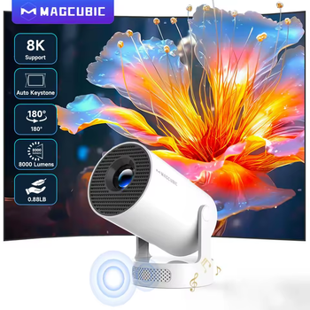 Проектор Magcubic HY300 Pro Plus + 2026 - портативний на Android 14, 8K, Wi-Fi 6, Bluetooth 5.4, пульт Д/У 290ANSI Aliwinner H713