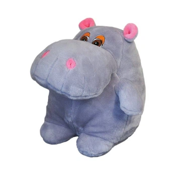 Мягкая игрушка Бегемот Гоша, 24 см, серый