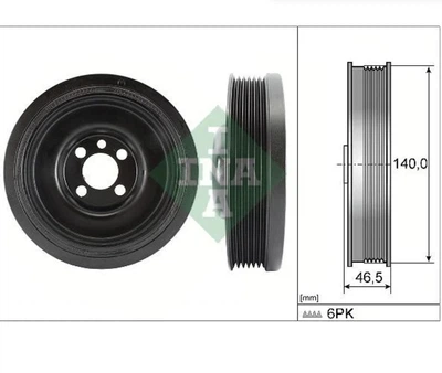 Шкив генератора Audi Q3/Q5, INA (544013810)