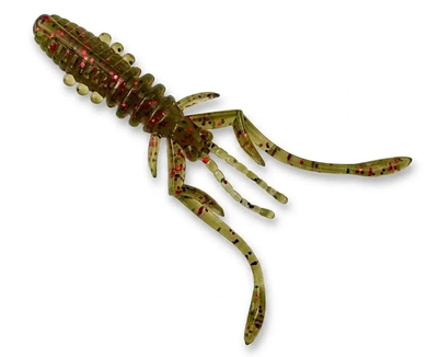 Силікон FishUp Karida 2" 7шт/уп #045 Green Pumpkin/Red & Black 10132121