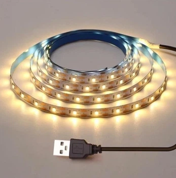 Світлодіодна LED Strips стрічка 2835 5 м нейтральний колір 60LED/1м для кухні, кімнати, гардеробних, вітрин